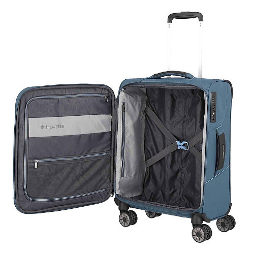 Чемодан Travelite Skaii Blue S на 4 колесах, синяя