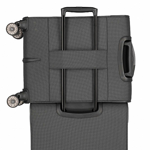 Чемодан Travelite Viia Anthracite S на 4 колесах, серый