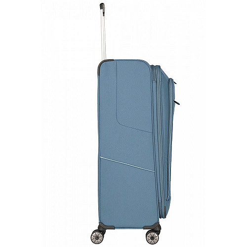 Валіза Travelite Skaii Blue L exp на 4 колесах, синя