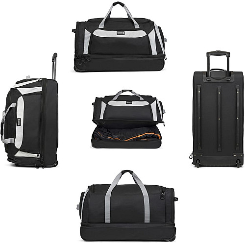 Сумка дорожная на колесах TravelZ Wheelbag Doubleloader black (603098)
