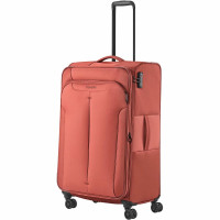 Валіза Travelite Croatia Coral L exp на 4 колесах, коралова