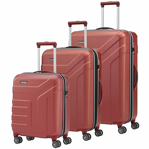 Валіза Travelite Vector Coral L на 4 колесах, коралова