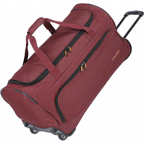 Дорожная сумка Travelite Basics Fresh Bordeaux на 2 колесах, бордовая