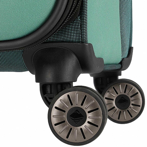 Чемодан Travelite Viia Green S на 4 колесах, зеленый