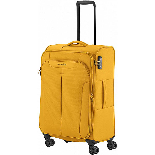 Валіза Travelite Croatia Curry М exp на 4 колесах, жовта