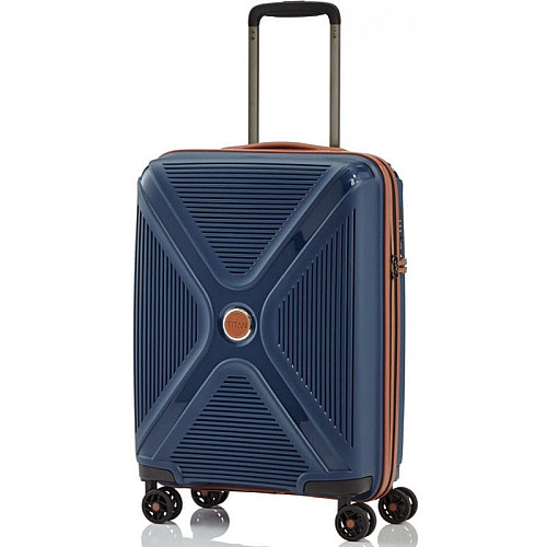 Чемодан Titan Paradoxx Navy S на 4 колесах, 40 л, синяя