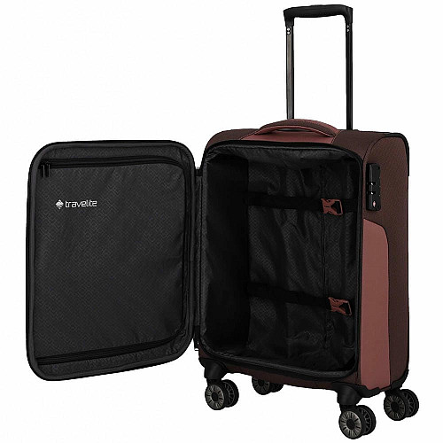 Чемодан Travelite Viia Rose S на 4 колесах, розовый