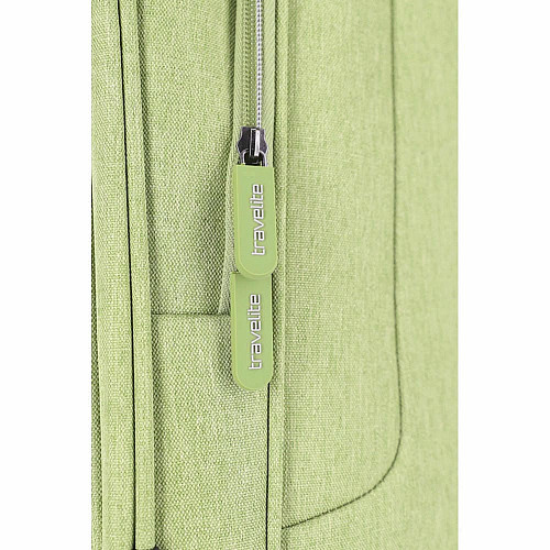 Чемодан Travelite Boja Green L на 4 колесах, зеленый
