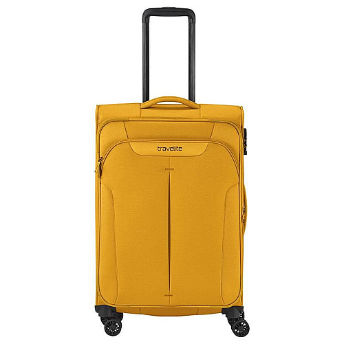 Валіза Travelite Croatia Curry М exp на 4 колесах, жовта