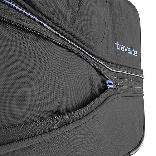 Дорожная сумка Travelite Basics Black L exp на 2 колеса, черная