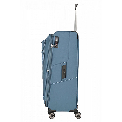 Валіза Travelite Skaii Blue L exp на 4 колесах, синя