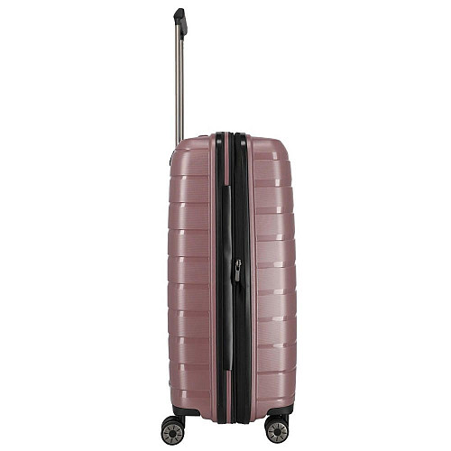 Чемодан Travelite Air Base Lilac M exp на 4 колесах, фиолетовый