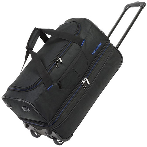 Дорожная сумка Travelite Basics на 2 колесах S exp. Черн. (51/64л,2,3кг) (55x32/40x29см)