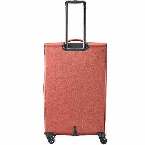 Чемодан Travelite Croatia Coral L exp на 4 колесах, коралловый