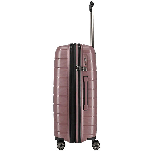 Чемодан Travelite Air Base Lilac M exp на 4 колесах, фиолетовый