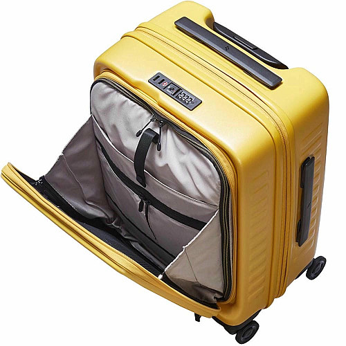 Валіза Lojel Cubo V4 Mustard S Exp. на 4 колесах, жовта