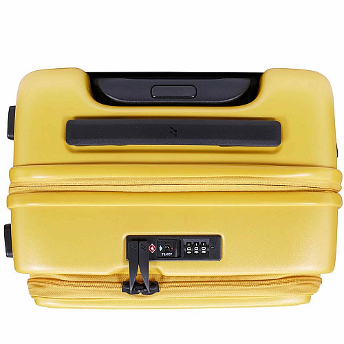 Валіза Lojel Cubo V4 Mustard S Exp. на 4 колесах, жовта