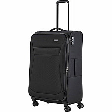 Валіза Travelite Chios Black L exp на 4 колесах, чорна