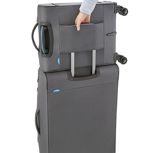 Чемодан Travelite Crosslite S на 4 колесах, с отдел.д/ноутбука, планшета, серая