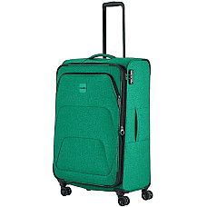 Чемодан Travelite Adria Green L exр на 4 колесах, зеленый