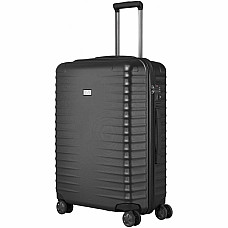 Чемодан Titan Litron Black M на 4 колесах, черный