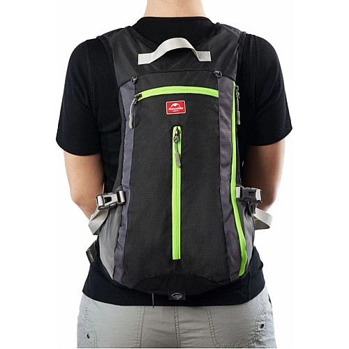 Велорюкзак с чехлом для шлема Naturehike 15 л sky blue NH15C001-B, голубой