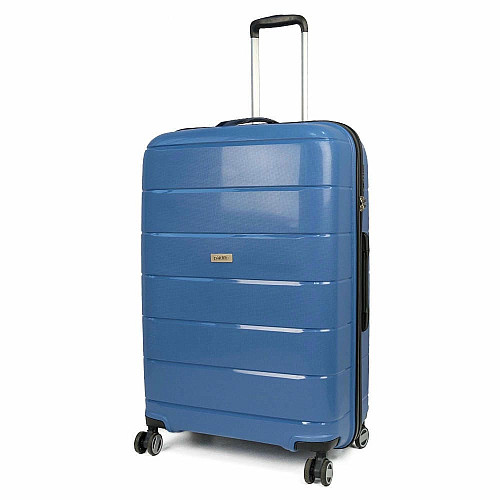 Чемодан Travelite Paklite Mailand Deluxe Bright Blue L на 4 колесах, синяя