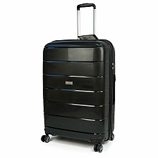 Валіза Travelite Paklite Mailand Deluxe Black L на 4 колесах, чорна