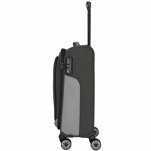 Чемодан Travelite Viia Anthracite S на 4 колесах, серый