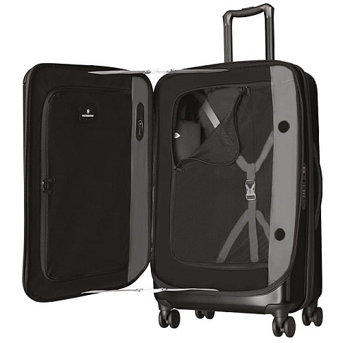 Чемодан Victorinox Travel Spectra 2.0 Black L Exp. на 4 колесах, 77/112 л, черная