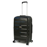 Валіза Travelite Paklite Mailand Deluxe Black М на 4 колесах, чорна