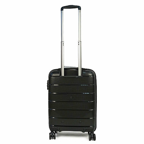 Чемодан Travelite Paklite Mailand Deluxe Black S на 4 колесах, черный