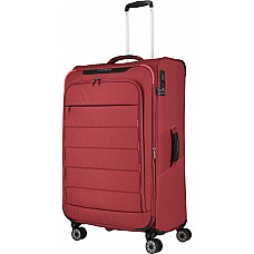 Чемодан Travelite Skaii Red L exp на 4 колесах, красный