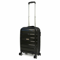 Валіза Travelite Paklite Mailand Deluxe Black S на 4 колесах, чорна
