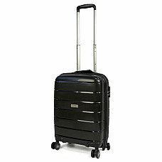 Валіза Travelite Paklite Mailand Deluxe Black S на 4 колесах, чорна