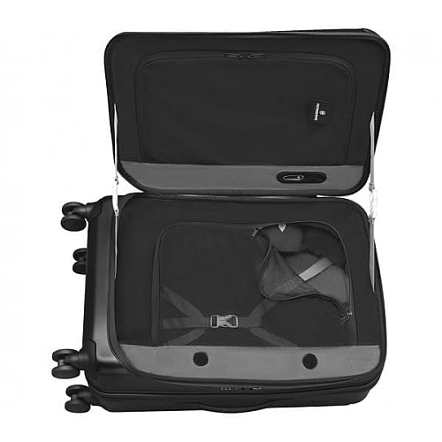 Чемодан Victorinox Travel Spectra 2.0 Black М Exp. на 4 колесах, 62/91 л, черная