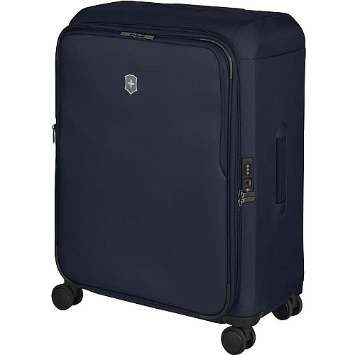 Чемодан Victorinox Travel Connex SS Deep Lake2 L Exp. на 4 колесах, 96/106 л, синяя