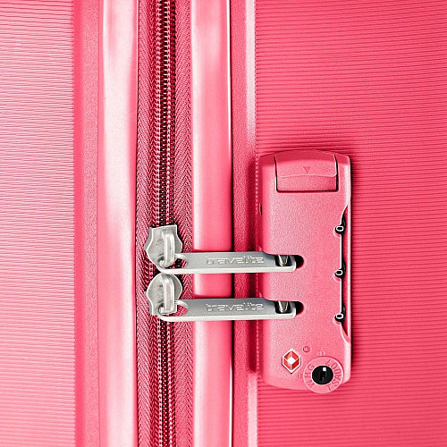 Чемодан Travelite Vaka Cyclam L на 4 колесах, розовый