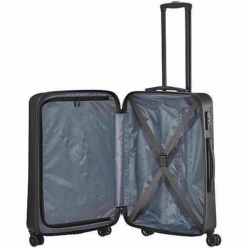Валіза Travelite Bali Black M на 4 колесах, чорна