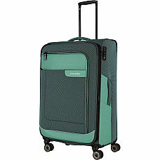 Валіза Travelite Viia Green L exр на 4 колесах, зелена