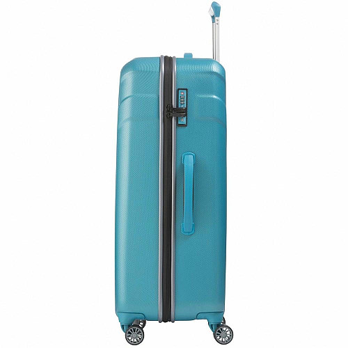 Чемодан Travelite Vector Turquoise L на 4 колесах, голубая