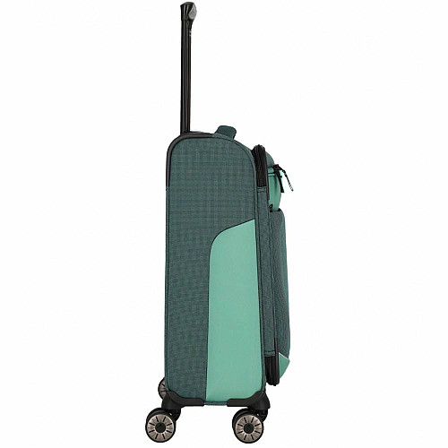 Чемодан Travelite Viia Green S на 4 колесах, зеленый
