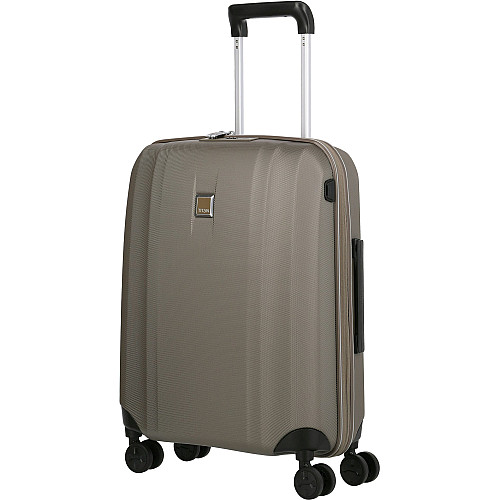 Чемодан Titan Xenon 19 на 4 колесах S с USB Беж. (38л,2,8кг) (40x55x20см)