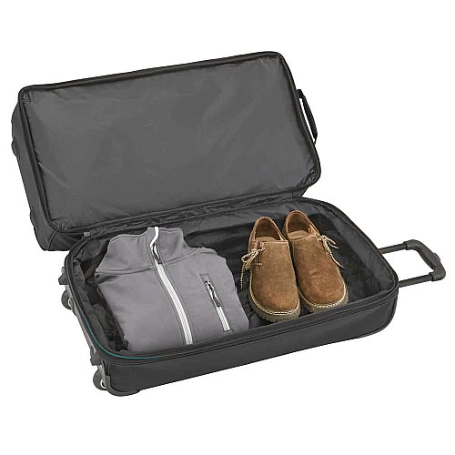Дорожная сумка Travelite Basics Black L exp на 2 колеса, черная
