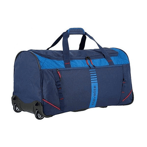 Дорожня сумка Travelite Basics Active Navy на 2 колесах, синя