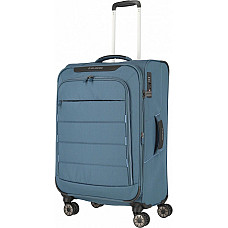 Валіза Travelite Skaii Blue M exp на 4 колесах, синя