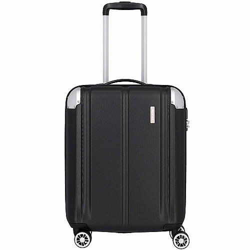 Валіза Travelite City Black S на 4 колесах, чорна