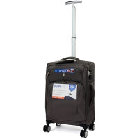 Валіза IT Luggage Satin Dark Grey на 4 колесах S (33л,2,4кг) (35,5x55,5x20см)