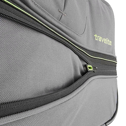 Дорожная сумка Travelite Basics Grey L exp на 2 колесах, серая
