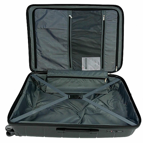 Валіза Travelite Paklite Mailand Deluxe Black М на 4 колесах, чорна